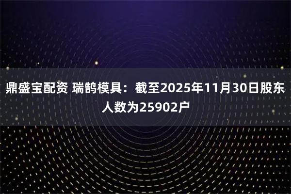 鼎盛宝配资 瑞鹄模具：截至2025年11月30日股东人数为25902户