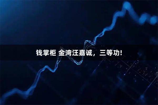 钱掌柜 金湾汪嘉诚，三等功!